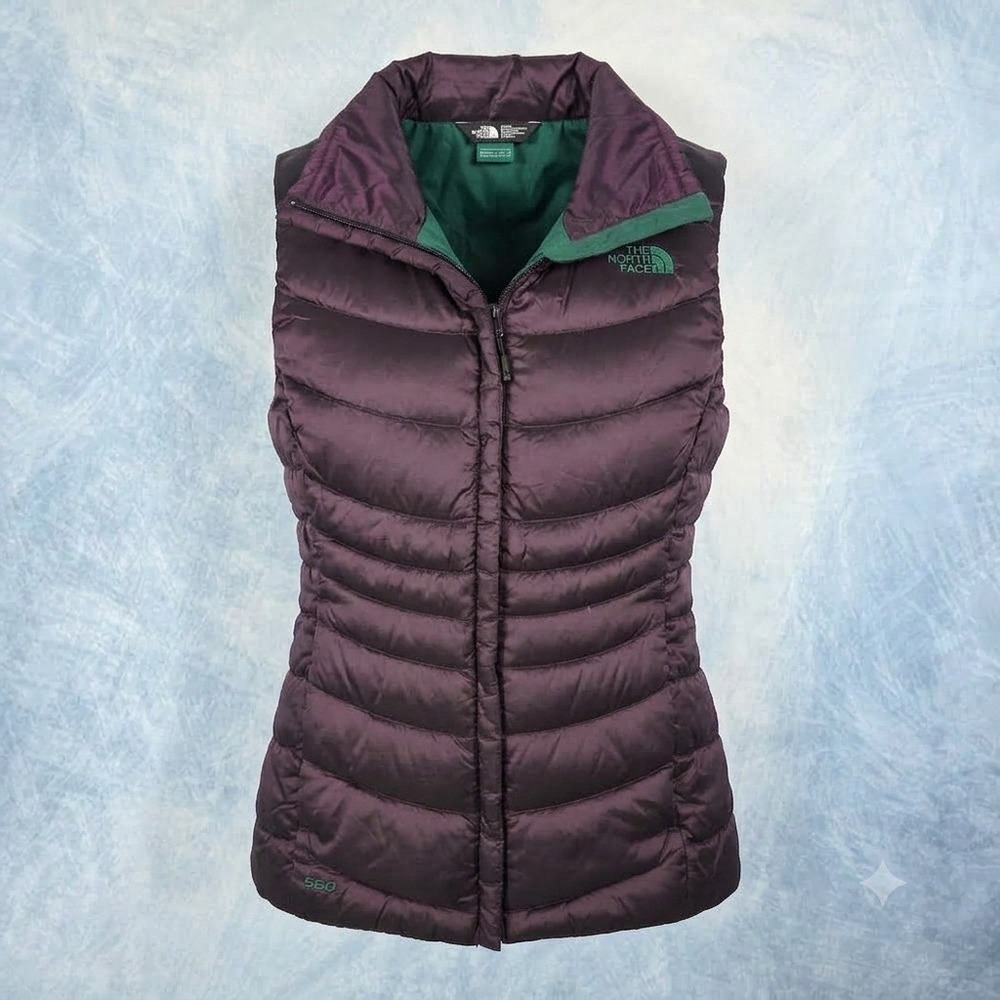 The North Face Aconcagua 550 Down Puffer Vest Womens XS Purple NF0A3JRN
